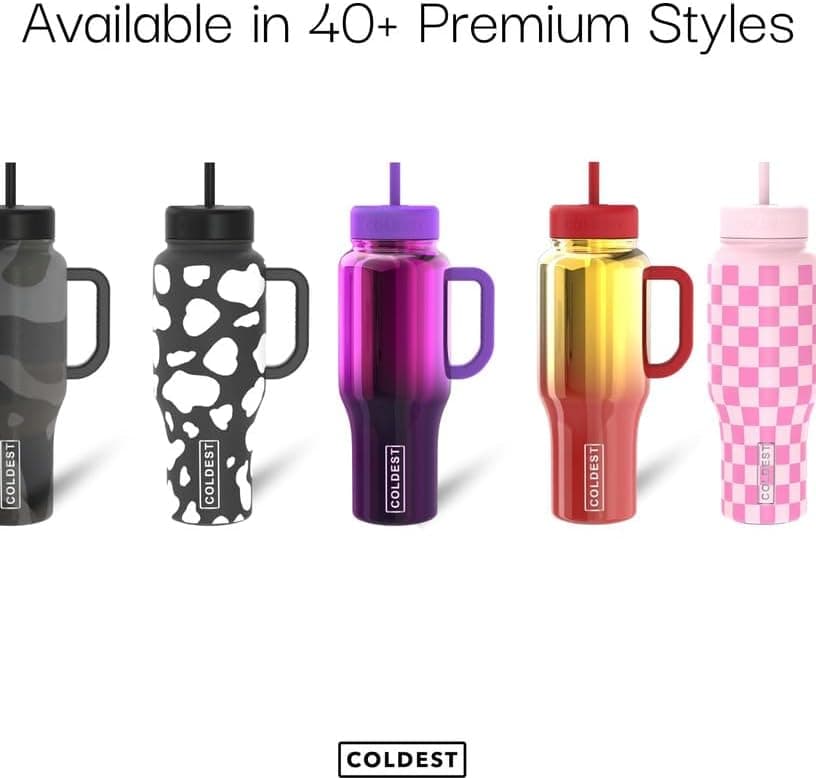 Coldest 40oz Insulated Tumbler with Handle thumbnail 4